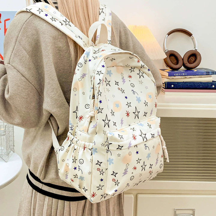 Stylish Patterned School Backpack Bowlift