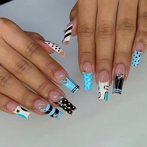 Artificial Fingernails with Creative Design Bowlift