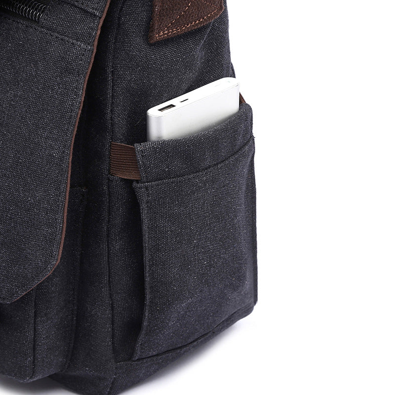 Trendy Canvas Shoulder Bag Bowlift