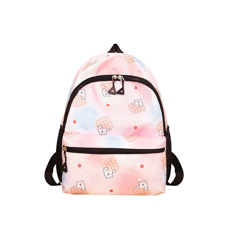 Cute Animal-Print School Backpack Bowlift