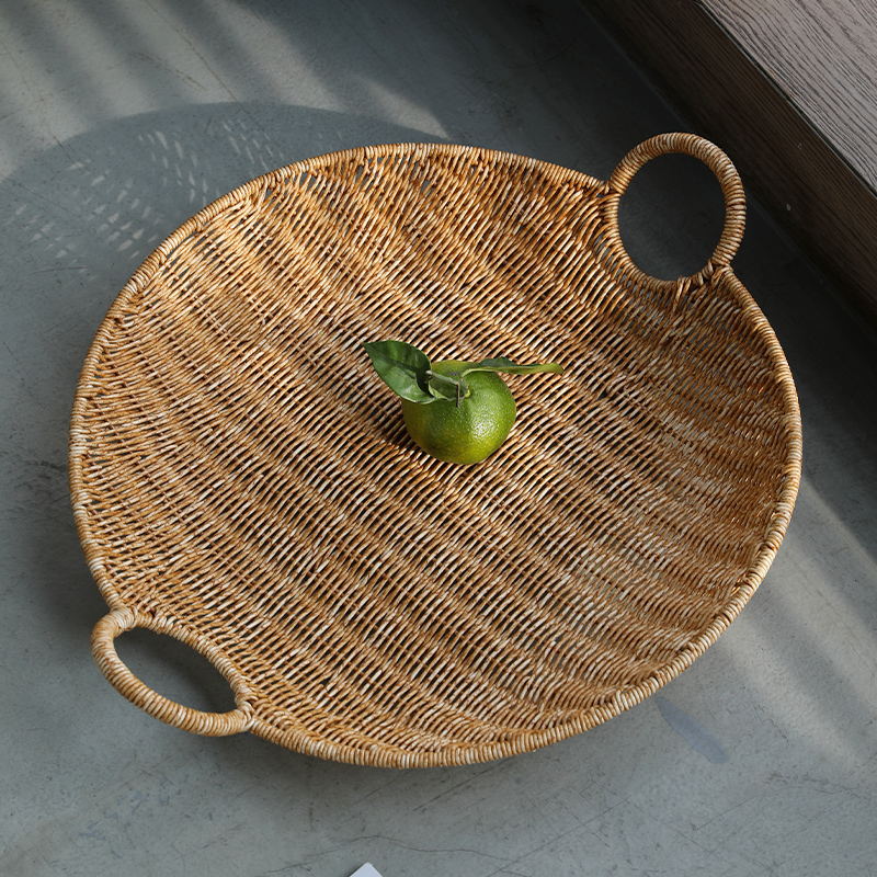 Handwoven Rectangular Storage Basket with Comfortable Handles Bowlift
