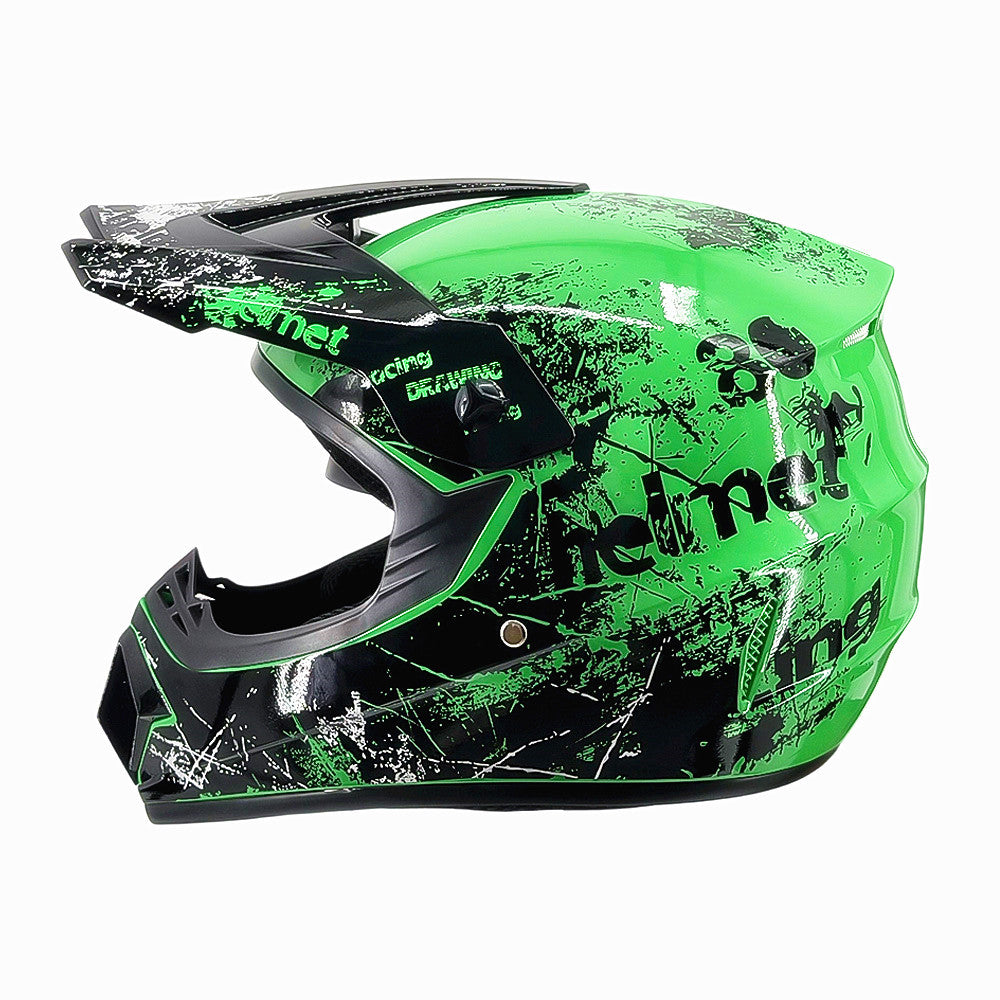 full-face motocross helmet with extended visor and reinforced chin guard Bowlift
