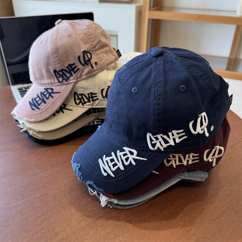 Unisex Distressed Graphic Baseball Cap Bowlift