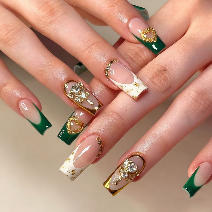 Luxurious 3D Glitter Nail Enhancements Bowlift