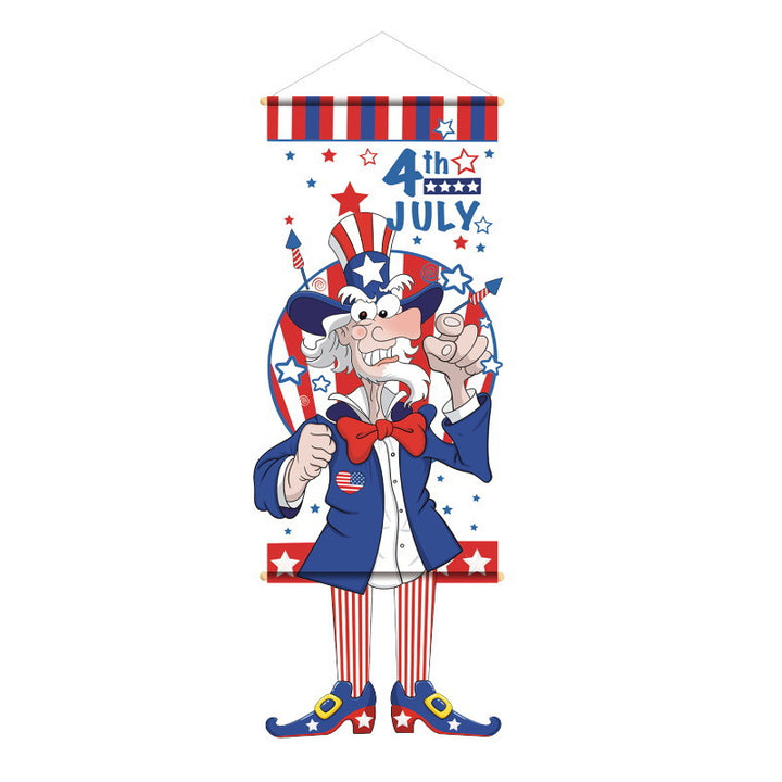 Unisex nan patriotic door banner with Uncle Sam motif Bowlift