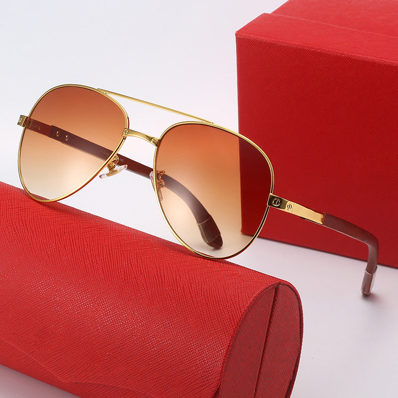 Ladies elegant pilot sunglasses with fine metal frame and UV protection Bowlift