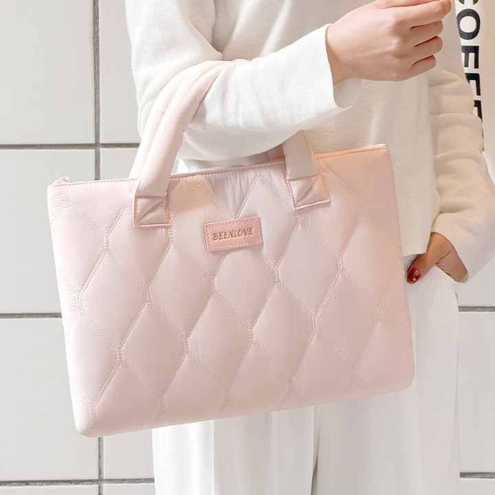 Quilted Laptop Briefcase Bowlift