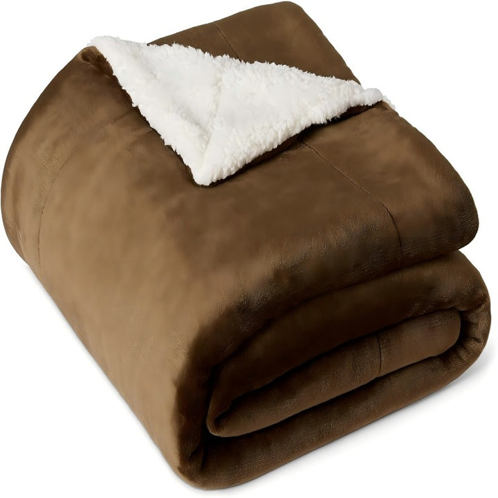 Reversible Plush Sherpa Blanket Bowlift
