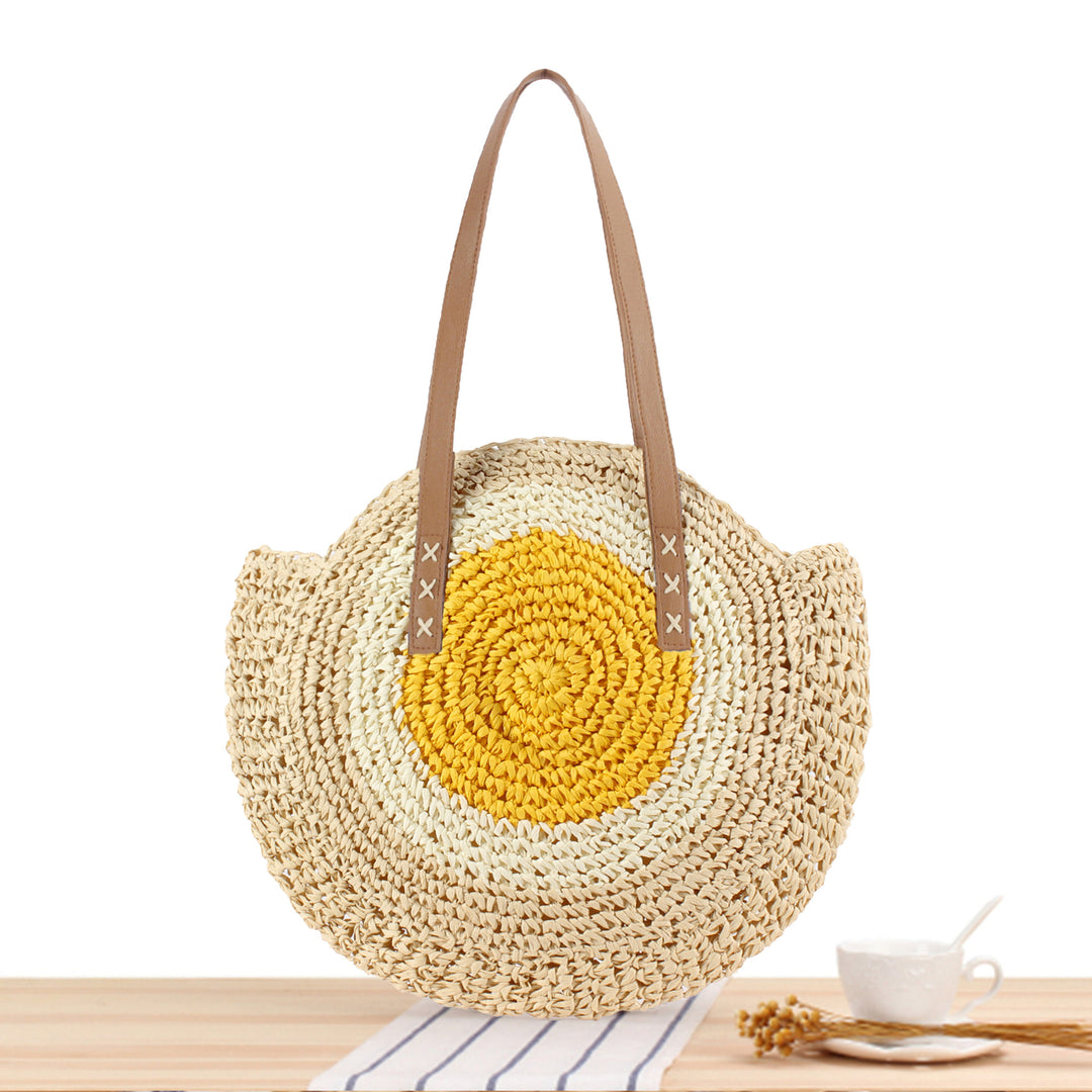 Round straw bag Bowlift