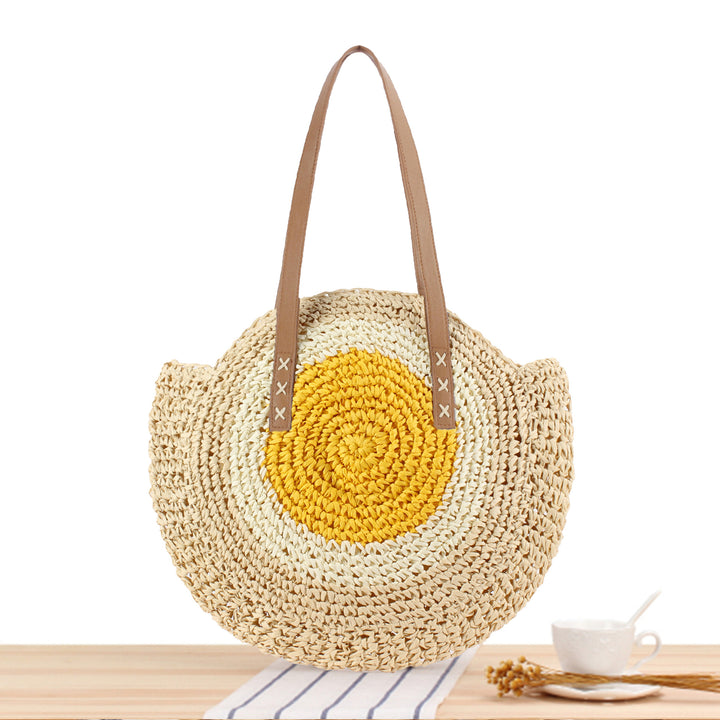Round straw bag Bowlift