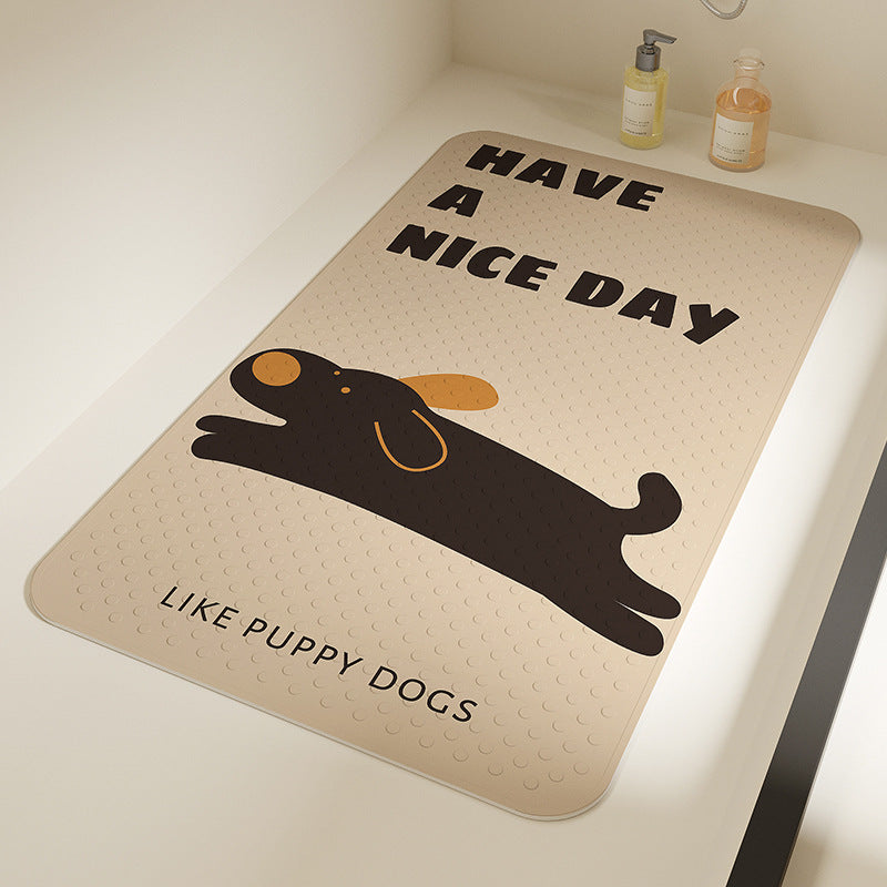 Cute Cat-Themed Bath Mat Bowlift