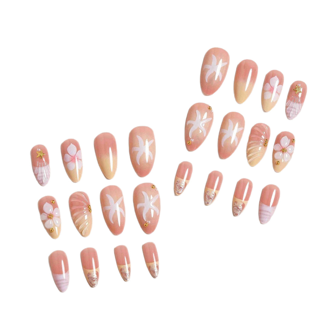 Premium Decorative Press-On Nail Set Bowlift