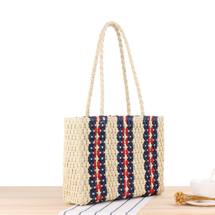 Beach bag in modern design with decorative stripes Bowlift