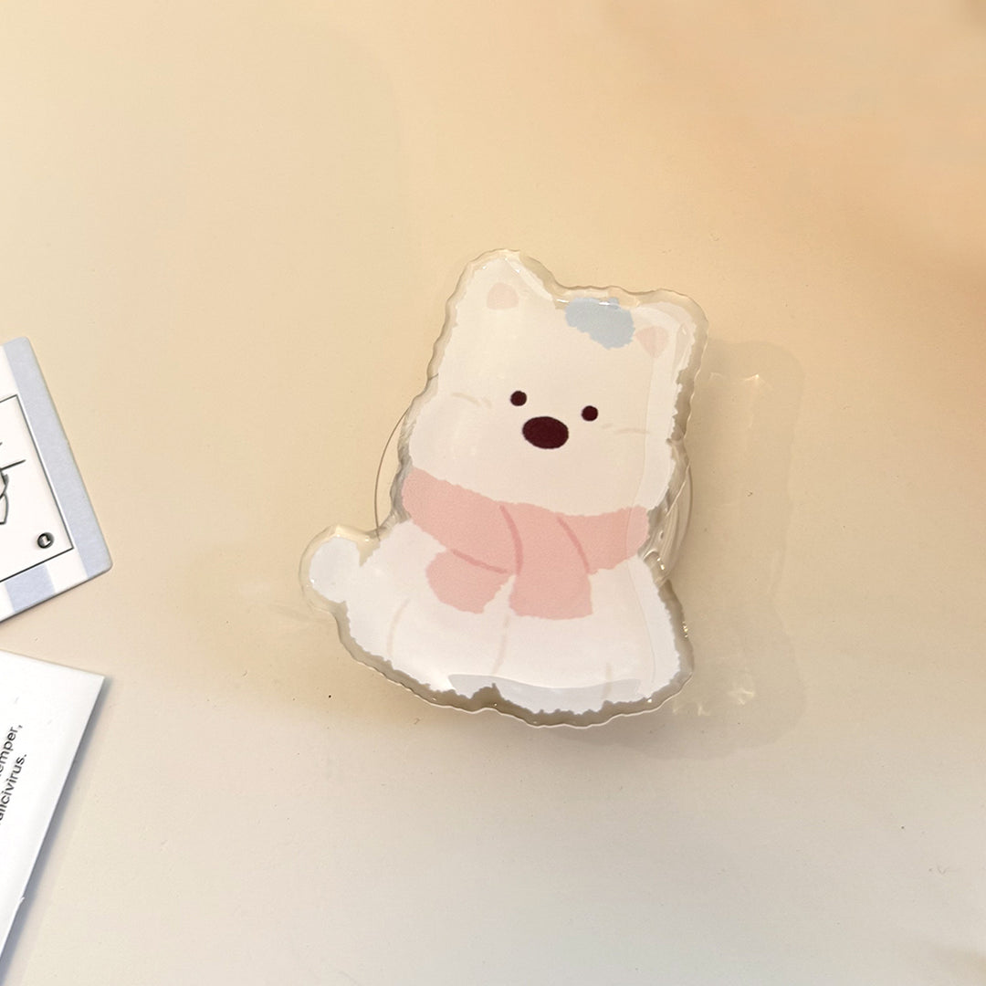 Cute animal motif refrigerator magnet Bowlift