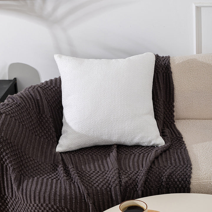 Textured Cozy Knit Throw Pillow