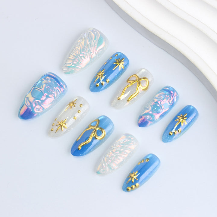 Artistic Press-On Nail Art Set Bowlift 1787542830