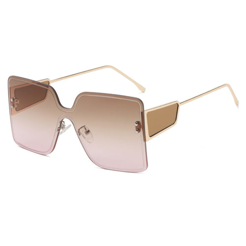 Women oversized Geometric Sunglasses Bowlift