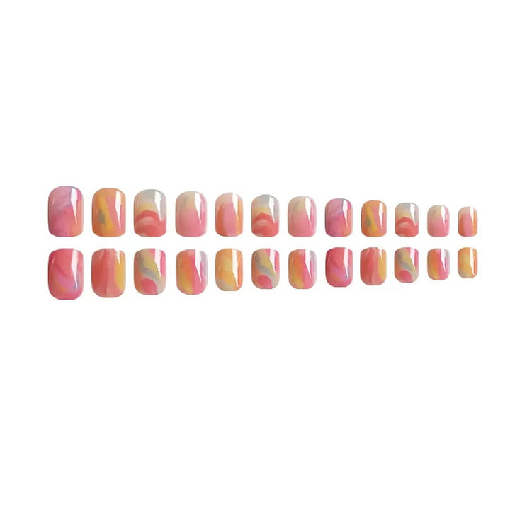 Nail set with marble pattern Bowlift
