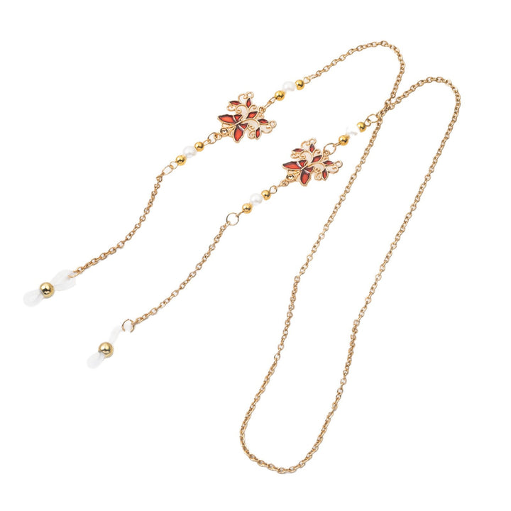Elegant Floral Eyewear Chain Bowlift