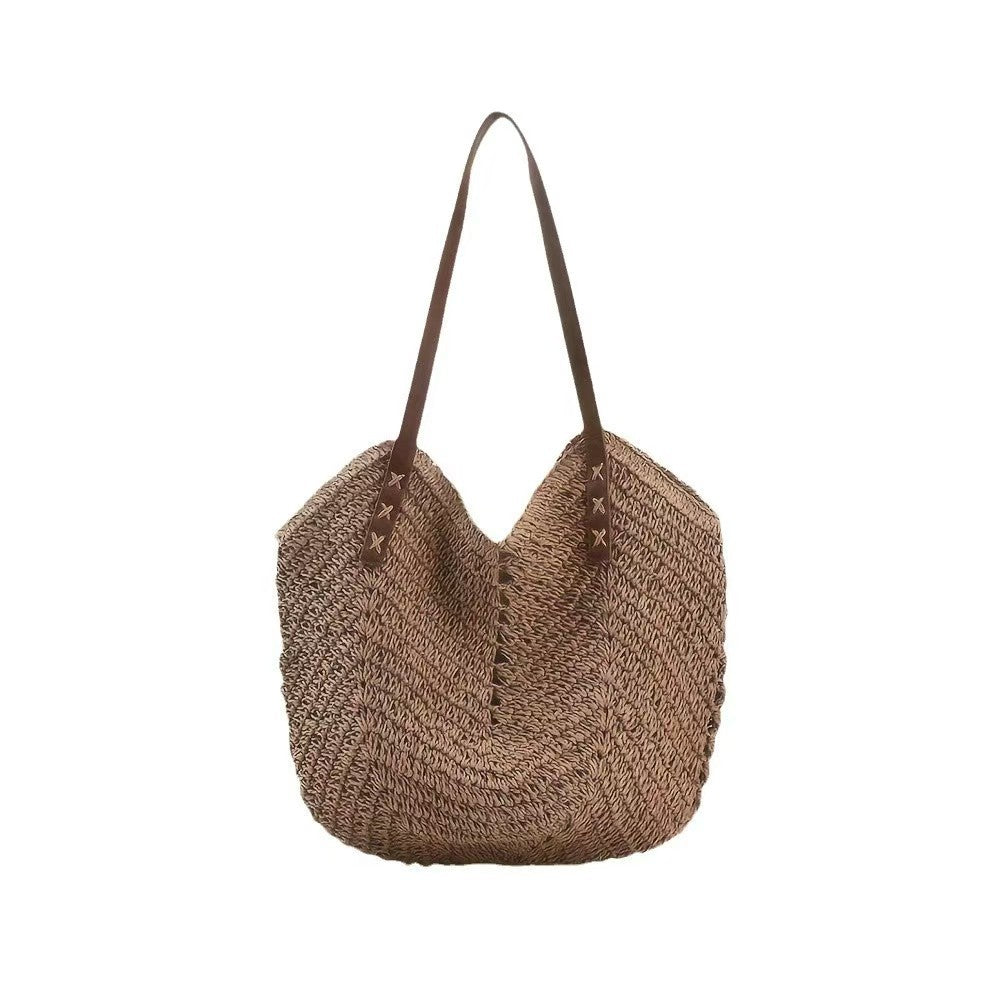 Shoulder bag made of hand-woven natural material Bowlift