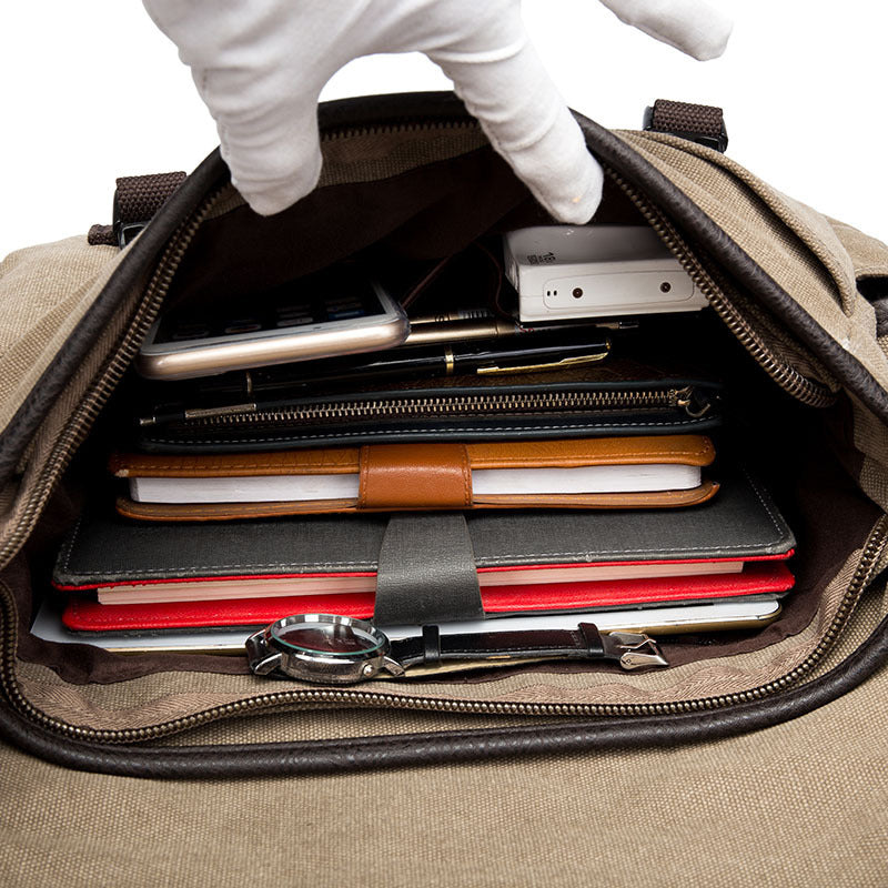 Stylish Shoulder Bag Made of Durable Canvas Bowlift