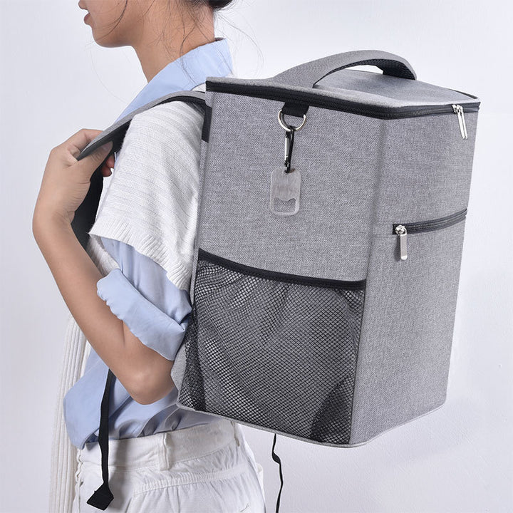 Women Insulated Cooler Backpack with Multifunctional Compartments Bowlift