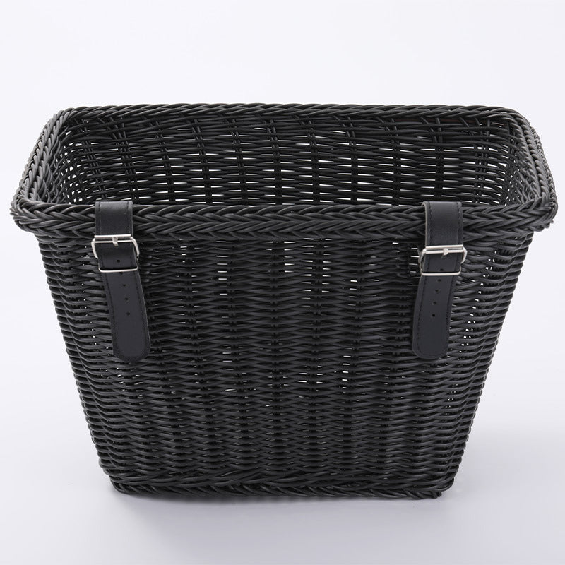 Ladies Versatile Storage Basket with Elegant Leather Handles Bowlift