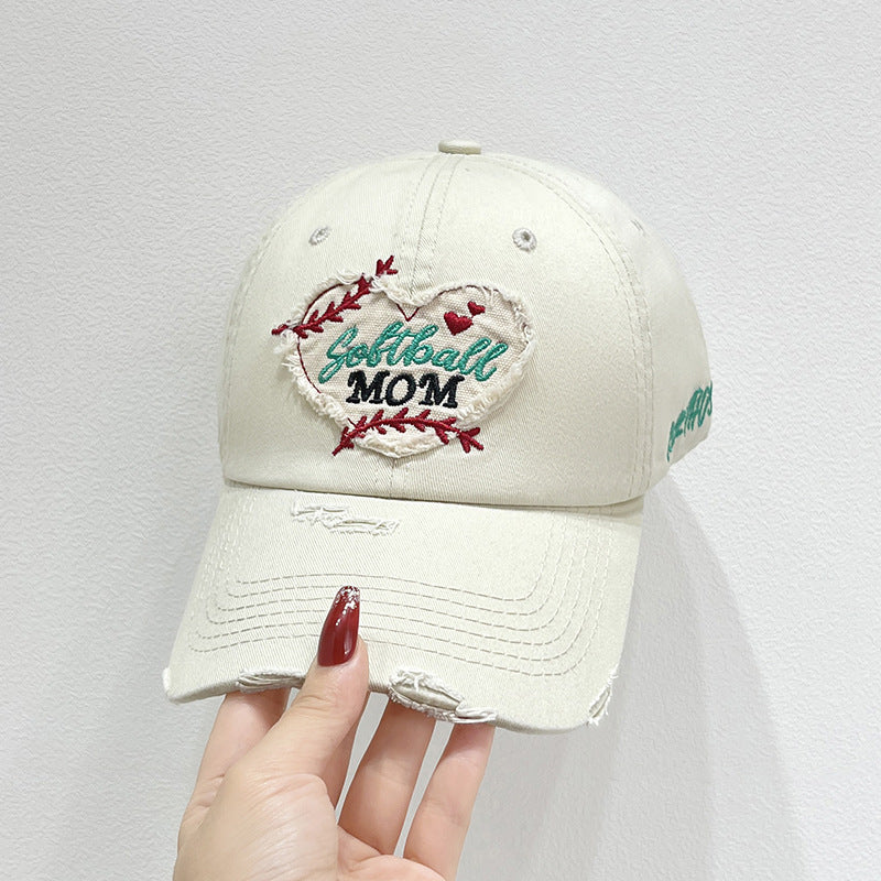 Women's Embroidered Sports Baseball Cap Bowlift