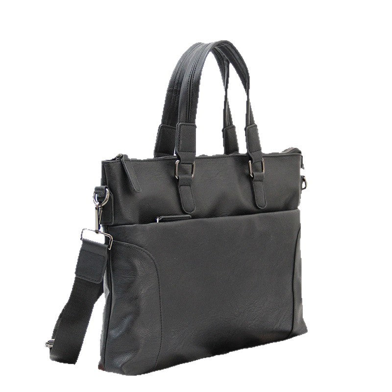 Elegant Briefcase with Removable Shoulder Strap Bowlift