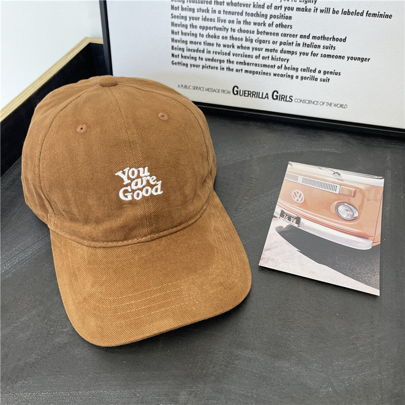 Women's Corduroy Graphic Baseball Cap Bowlift