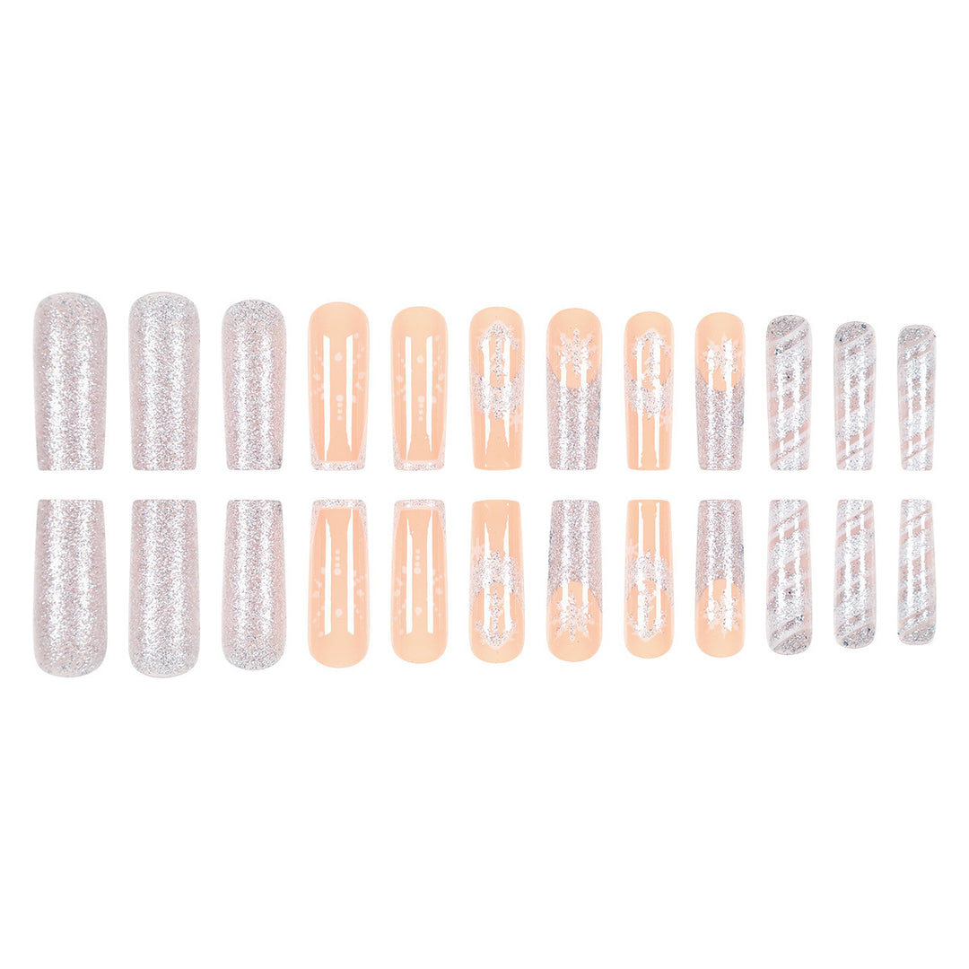 Elegant Long Press-On Nail Art Bowlift
