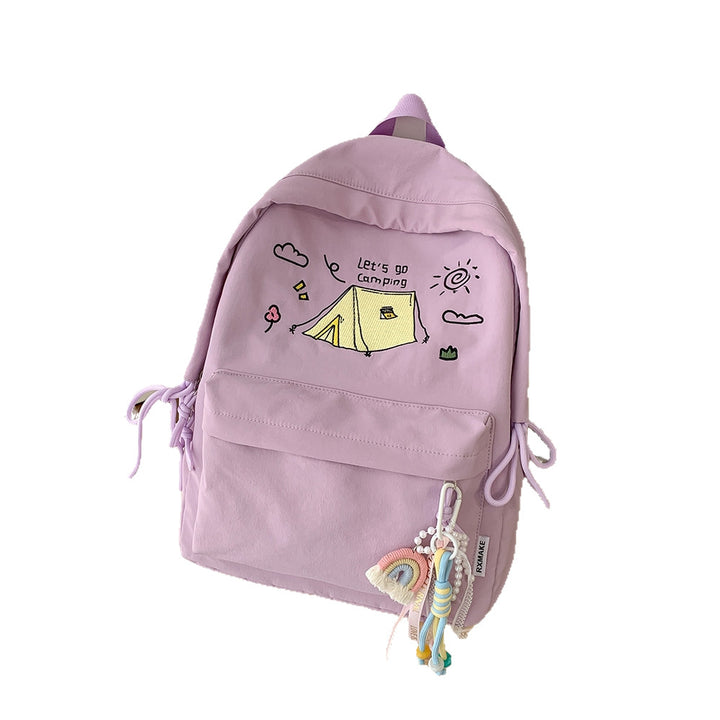 Camping-Themed Casual Backpack Bowlift