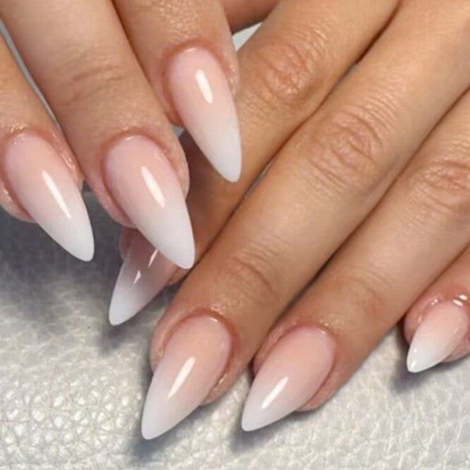 Natural Glossy Press-On Nail Tips Bowlift
