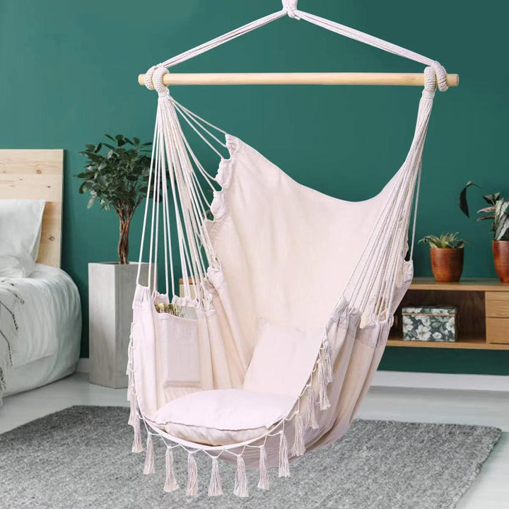 Hanging chair with pocket and cushion Bowlift