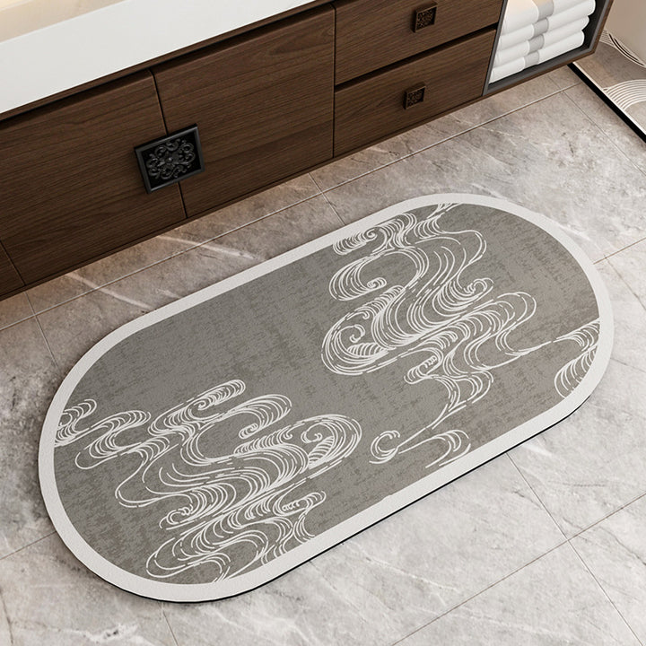 Decorative Bathroom Runner Mat Bowlift
