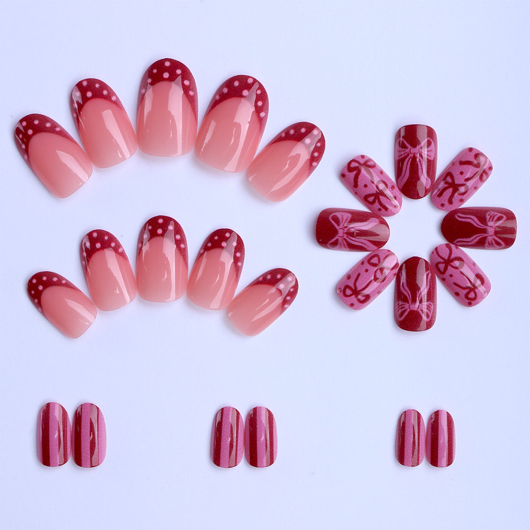 Artificial Nails with Elegant Design Bowlift