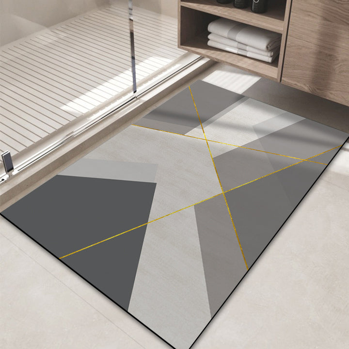 Modern Abstract Decorative Bath Mat