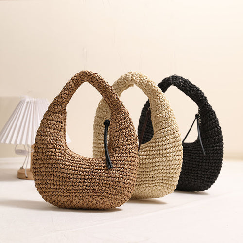 Handmade Basket Bag in Modern Hobo Style Bowlift