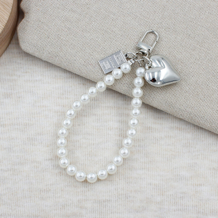 Elegant Pearl Beaded Keychain Bowlift