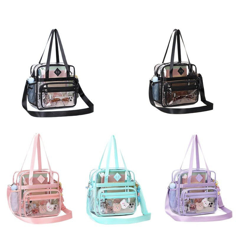 Transparent Tote Bag with Additional Compartments Bowlift