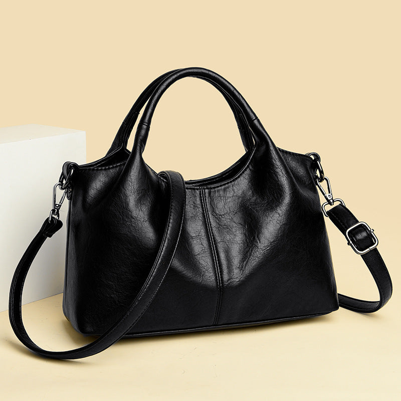 Classic Faux Leather Handbag Bowlift