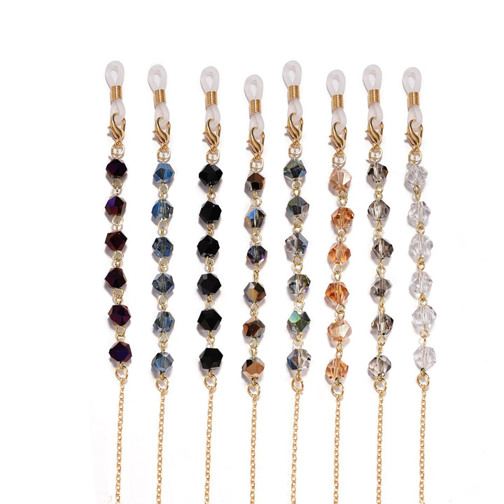 Elegant Crystal-Studded Eyewear Chain Bowlift
