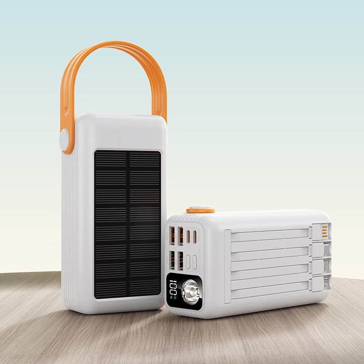 Solar Power Bank with Multiple USB Ports Bowlift