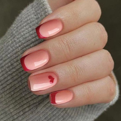Heart-Shaped Custom Nail Art Bowlift