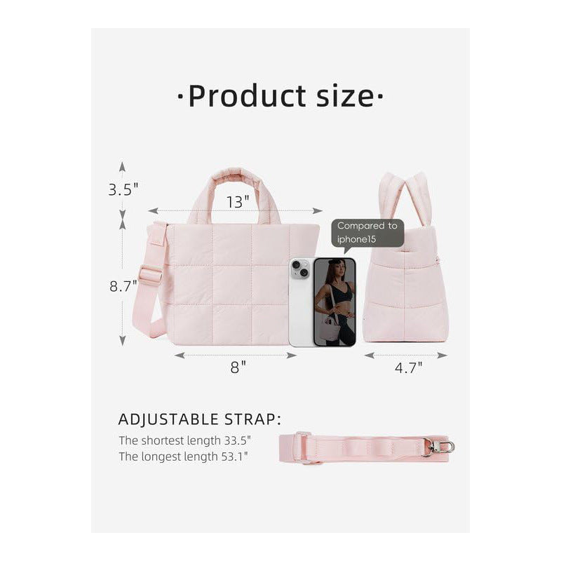 Fashionable quilted handbag Bowlift