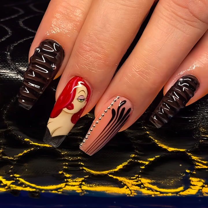 Artistic Character-Themed Press-On Nails Bowlift