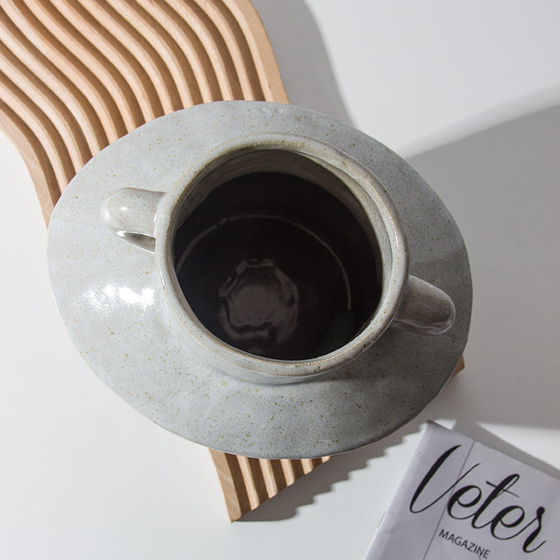 Modern Geometric Ceramic Vase