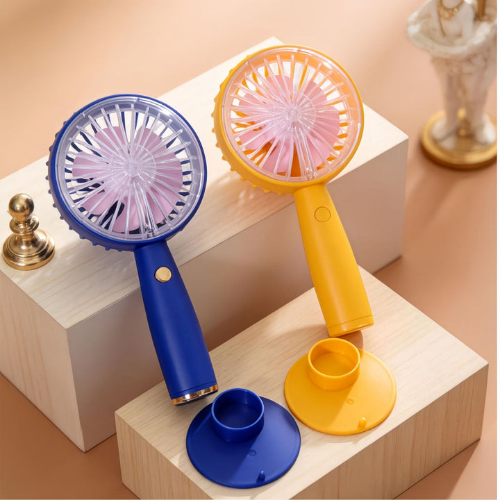 Women's portable handheld fan with USB connection and innovative design Bowlift