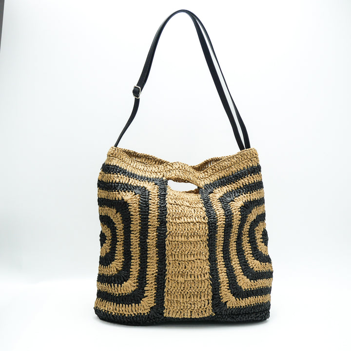 Handcrafted tote bag with geometric design Bowlift