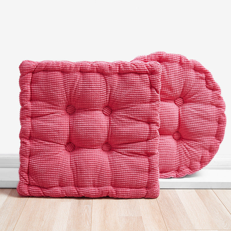 Textured Tufted Seat Cushion Pad Set for Dining Chairs and Floor Seating Bowlift